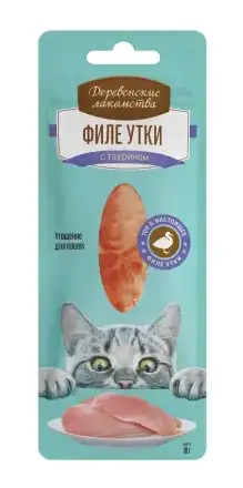 Купить Деревенские лакомства для кошек филе утки нежное