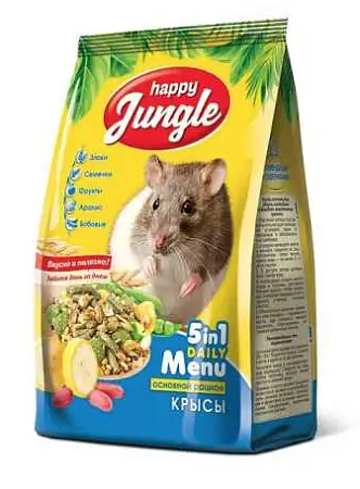 Купить happy jungle Сухой корм для декоративных крыс